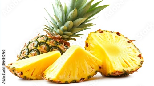 This pineapple looks delicious! It's full of juicy, sweet and tangy fruit.