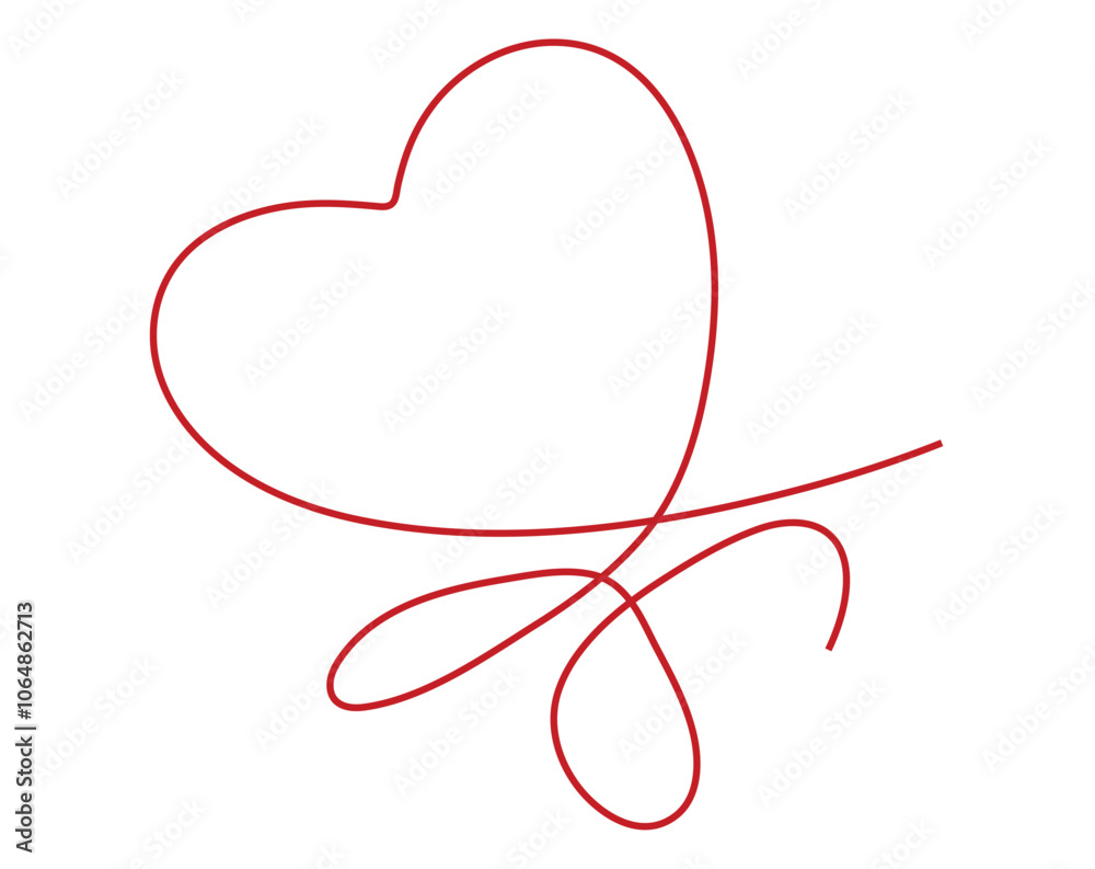 hand drawn heart in signature style hand drawn heart in signature style
