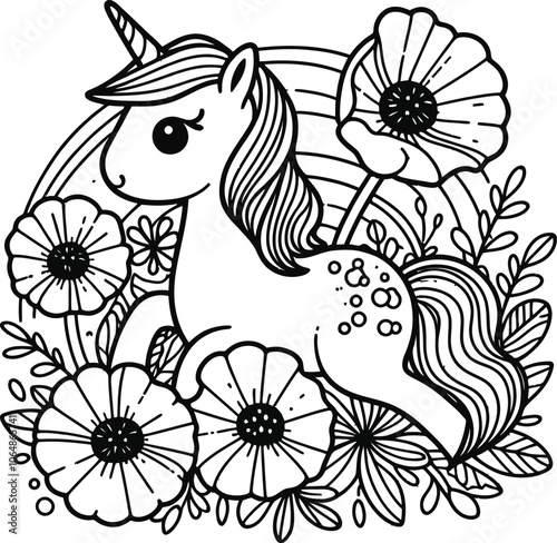 unicorn coloring pages for kids, Magical Unicorn Coloring Pages to Spark Joy, Inspire Creativity, and Fill Little Hearts with Enchantment