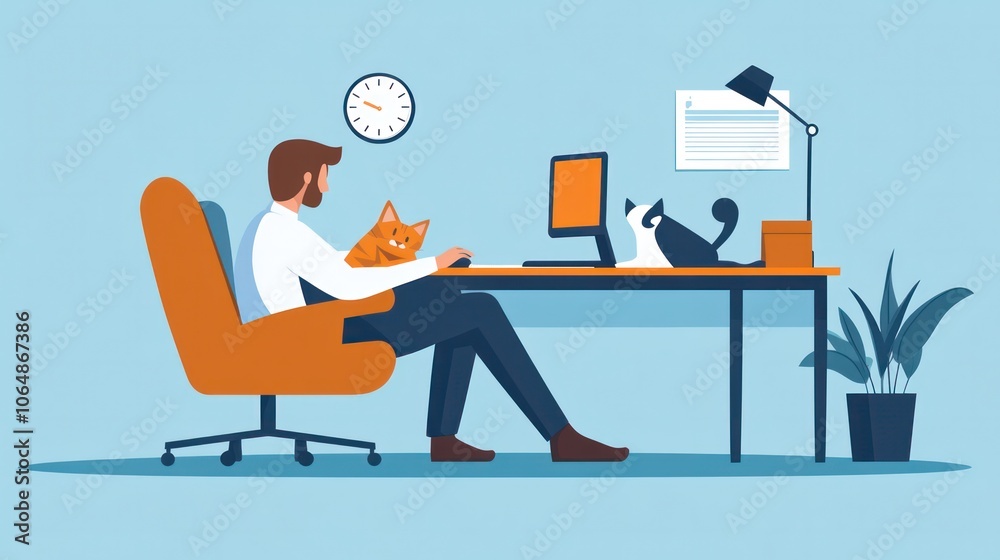 Business teams thriving in the new remote work era, balancing flexibility and productivity. Business teams thriving in the new remote work era, balancing flexibility and productivity.