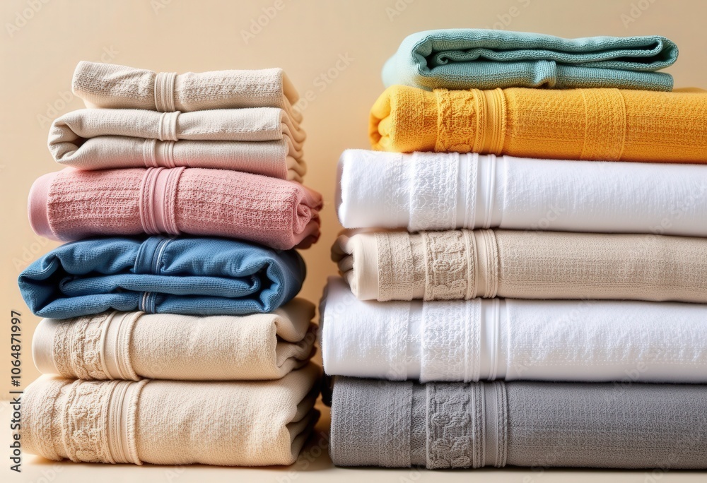 stack of colorful clothes stack of colorful clothes