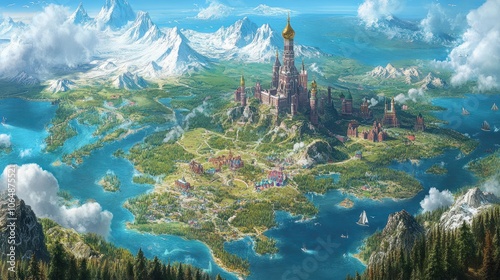 major cities, and geographic features, with clear labels and rich colors to highlight its expansive landscape.