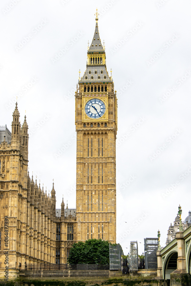 Obraz premium The World's Most Famous Clock Big Ben Located In London, England