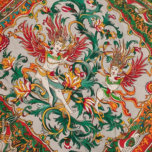 traditional Thai fabric designs