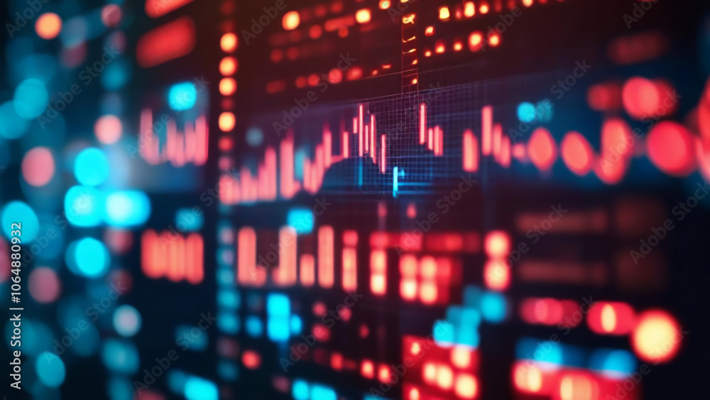 Fototapeta premium Stock Market Data Display