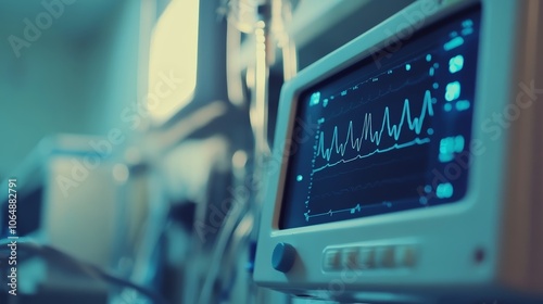 Wallpaper Mural Heart Rate Monitor in a Hospital Room Torontodigital.ca