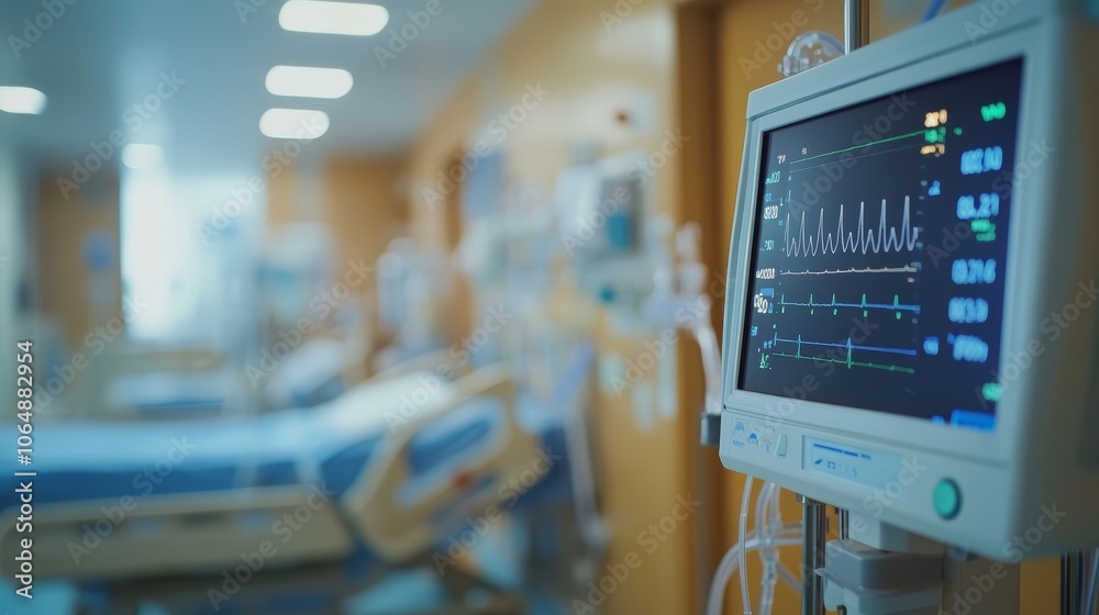 Hospital Heart Rate Monitor EKG Vital Signs Medical Equipment Hospital Heart Rate Monitor EKG Vital Signs Medical Equipment