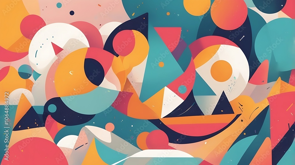 Stay: A Colorful Abstract Design