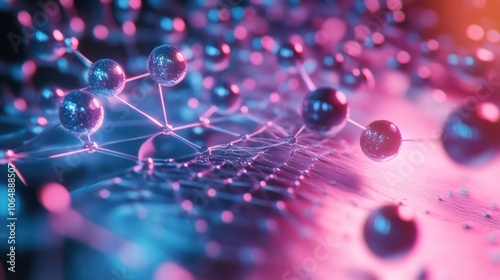 The future of nanotechnology shaping advancements in electronics and biotechnology. Illustrations photo