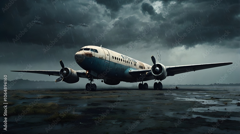 airplane at the airport
