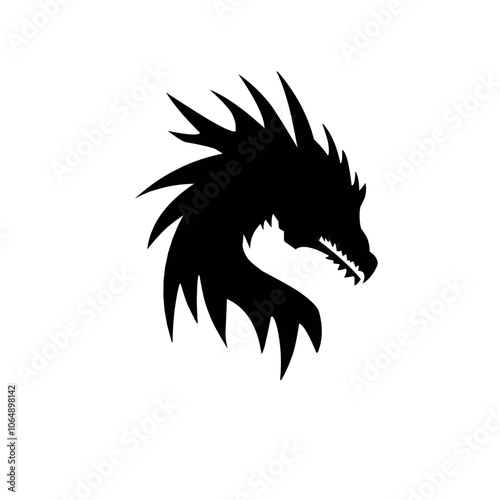 Dragon head silhouette