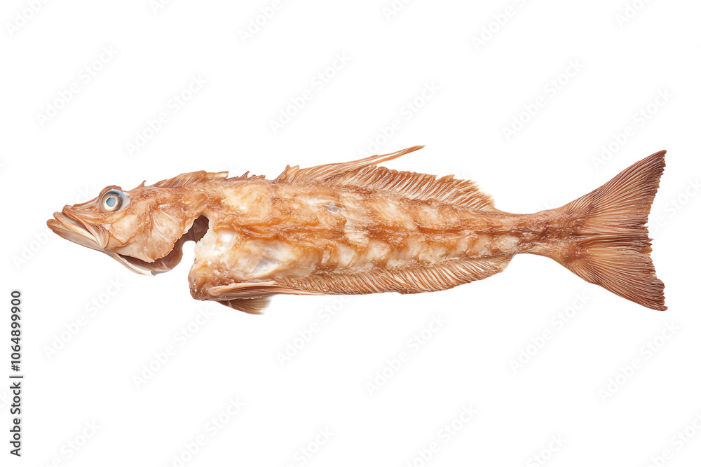 Fresh fish with a detailed texture on a white isolated background, Transparent background. Fresh fish with a detailed texture on a white isolated background, Transparent background.