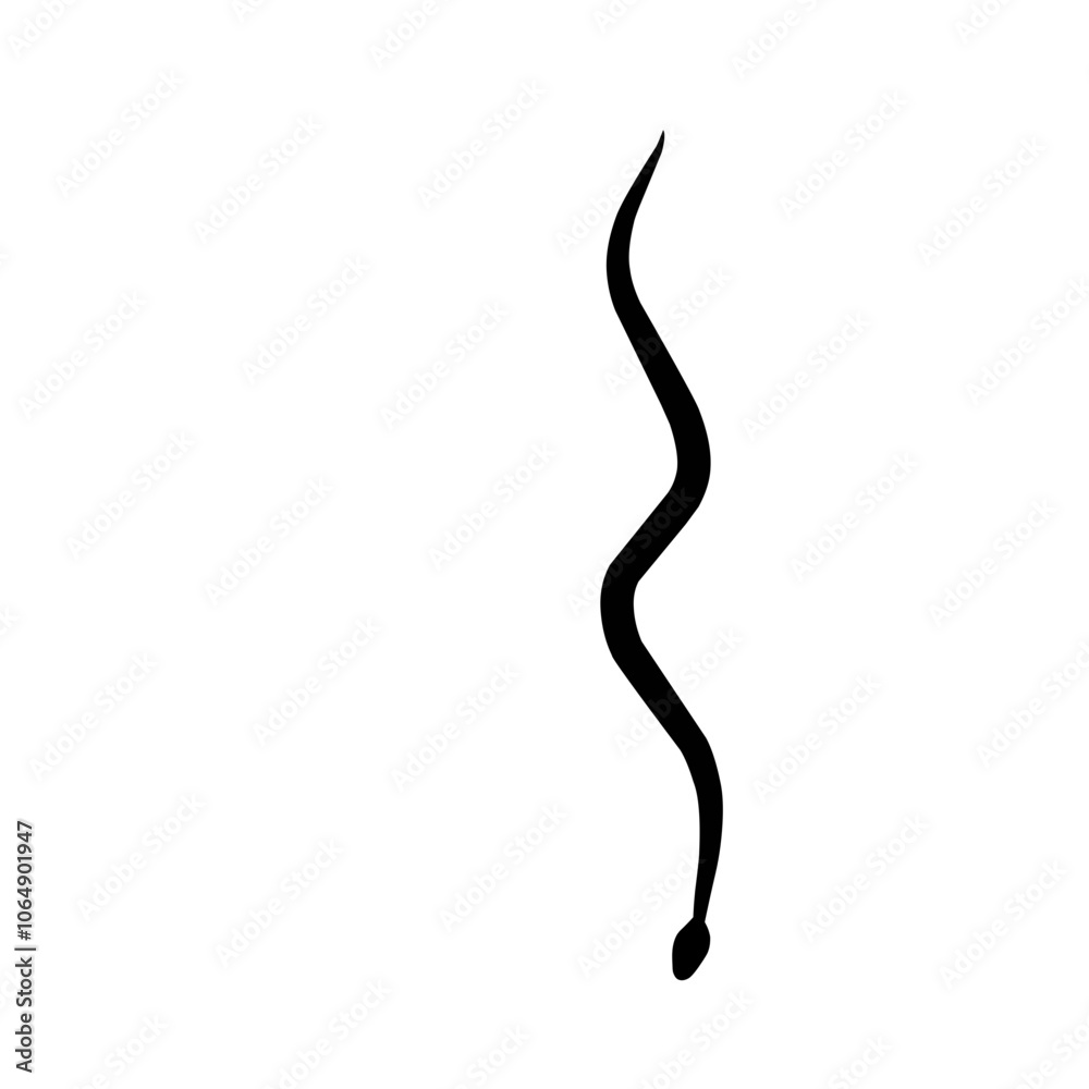 Snake silhouette Snake silhouette
