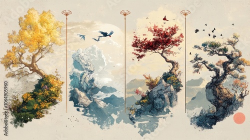 Four Seasons Landscape