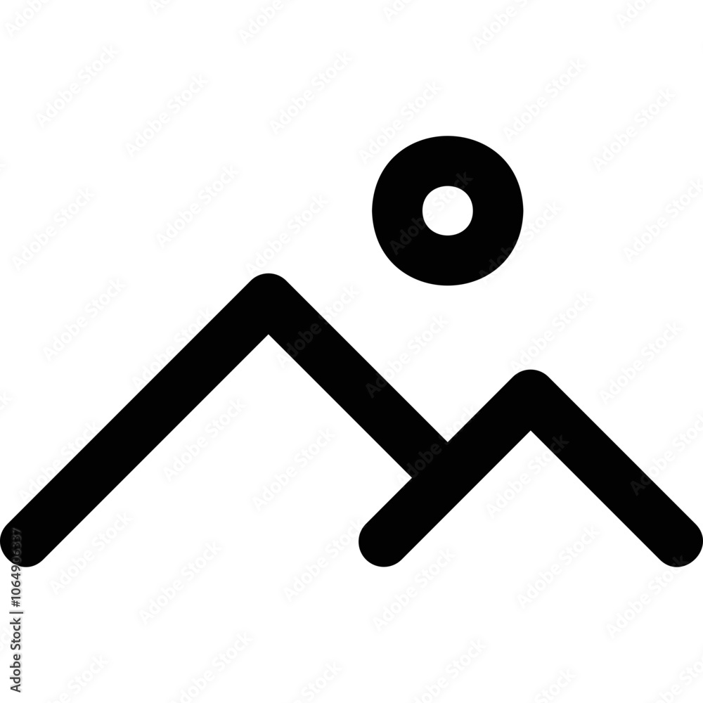 Flat illustration on a theme scenery Flat illustration on a theme scenery