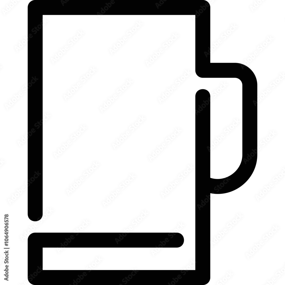 Flat illustration on a theme beer glass