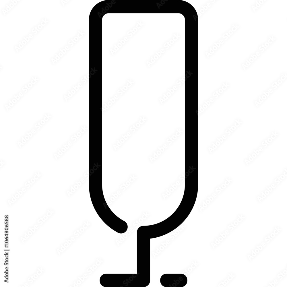 Flat illustration on a theme wine glass