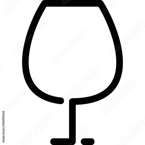 Flat illustration on a theme wine glass
