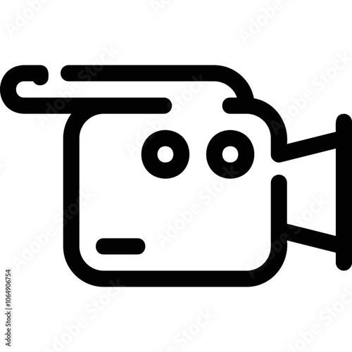 Simple vector icon camcorder
