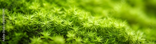 Close-up of Lush Green Moss with a Shallow Depth of Field