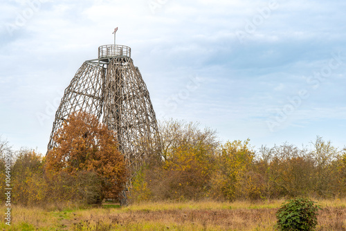 Doubravka - wooden observation tower in Prague photo