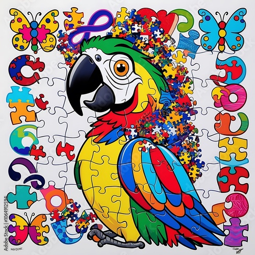 Colorful Parrot Puzzle photo