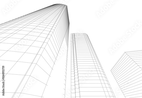 architecture 3d vector