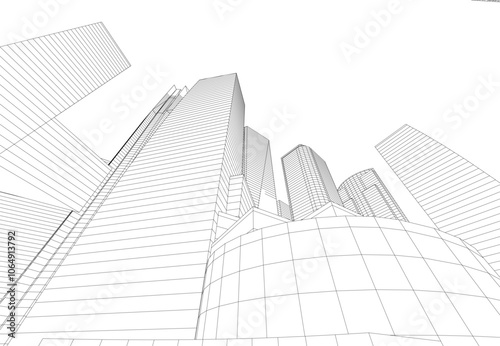 architecture 3d vector