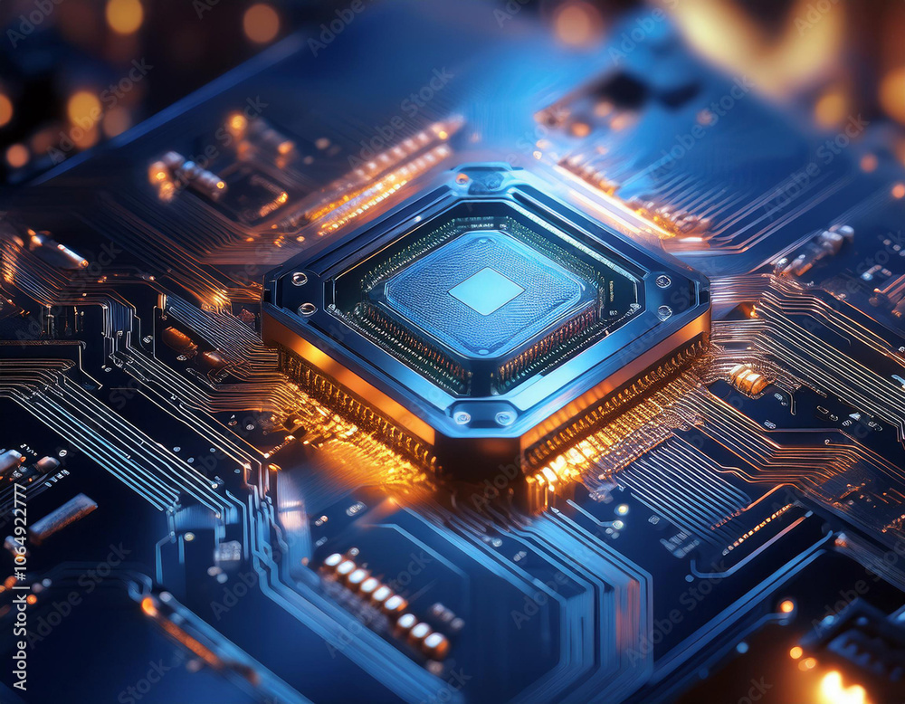 Fototapeta premium Close-Up of Tech Innovations