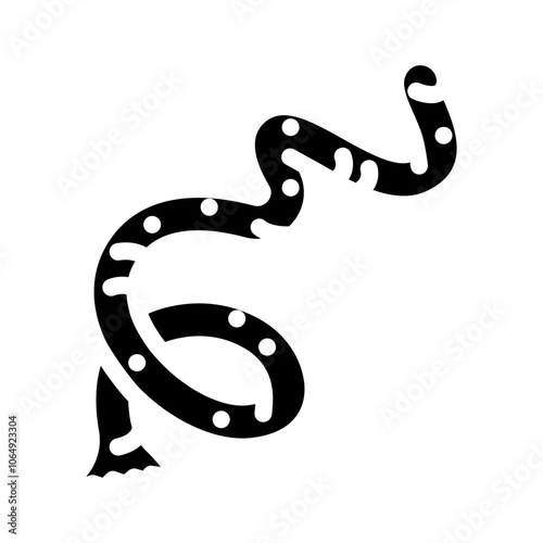 parasite worm glyph icon vector. parasite worm sign. isolated symbol illustration