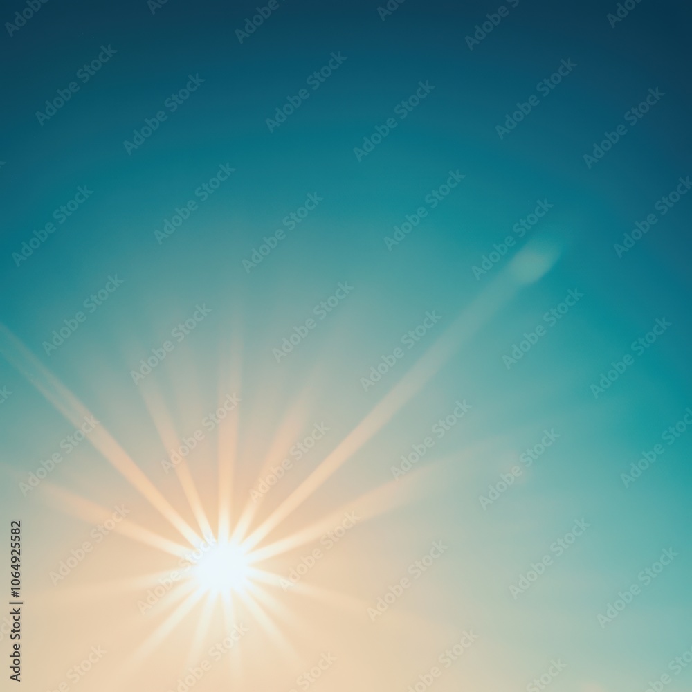 Obraz premium Sunbeams in the sky