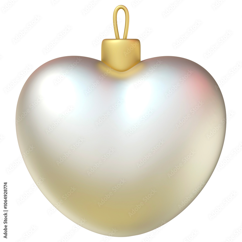 Obraz premium 3d decorated heart ball