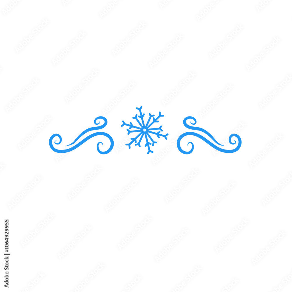 Obraz premium snowflake divider 