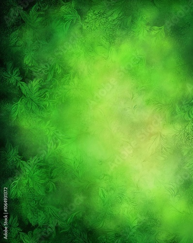 Wallpaper Mural Green abstract floral background. Torontodigital.ca