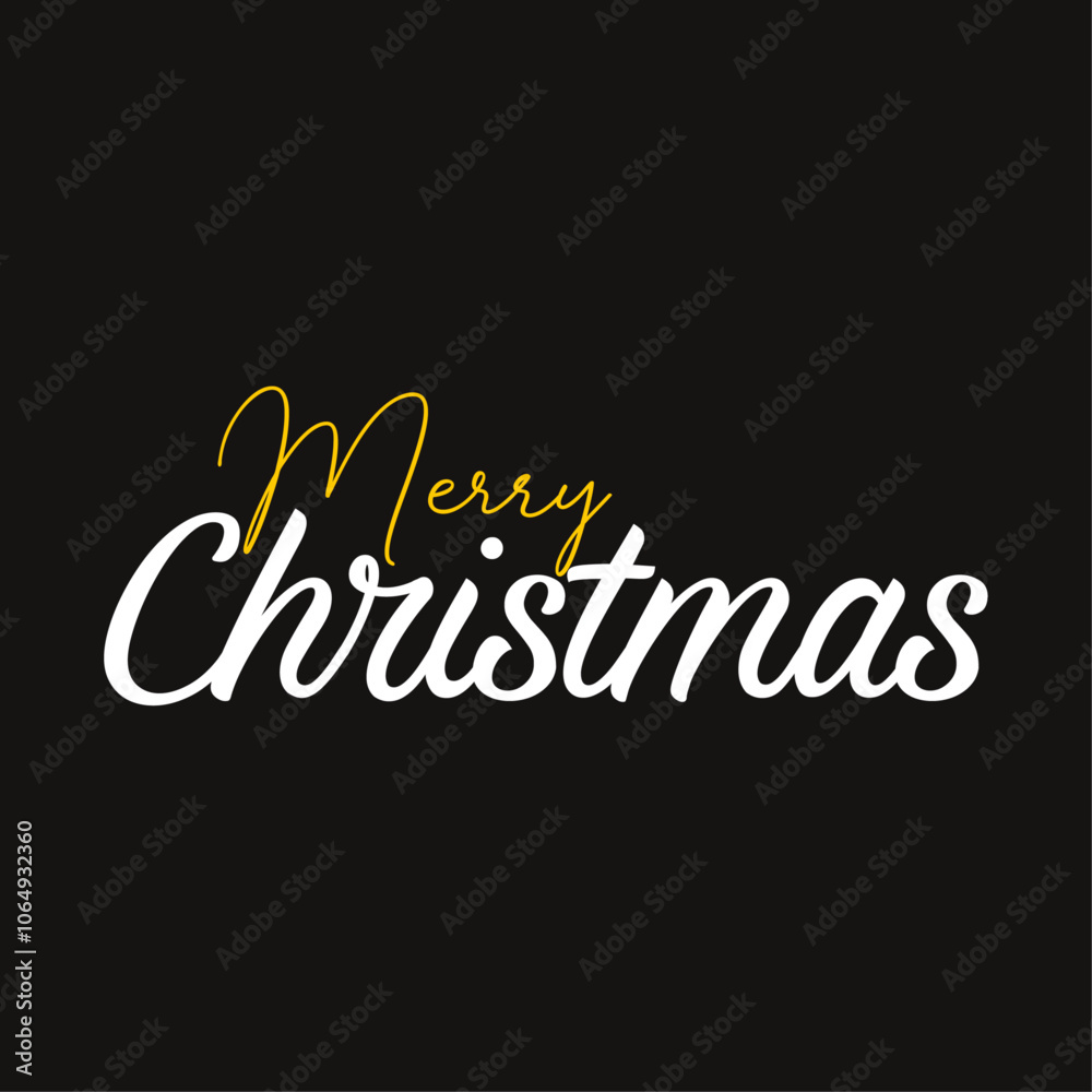 Merry Christmas Calligraphy text 004