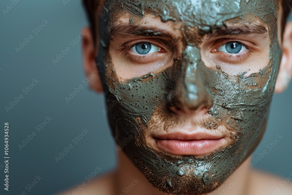 Fototapeta premium Facial massage natural skin care spa facial massage in luxurious beauty salon generative ai