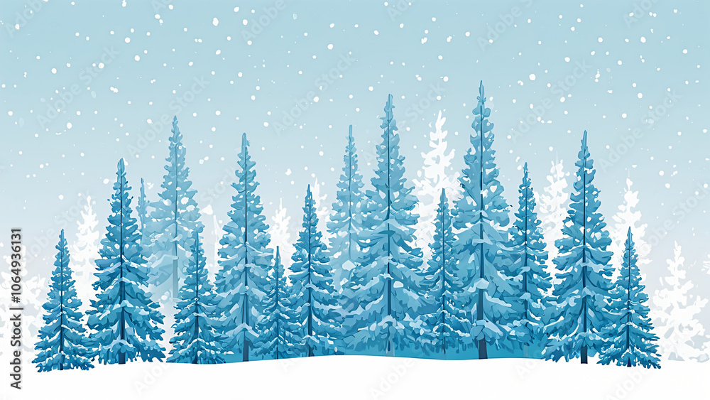 winter landscape with trees winter landscape with trees