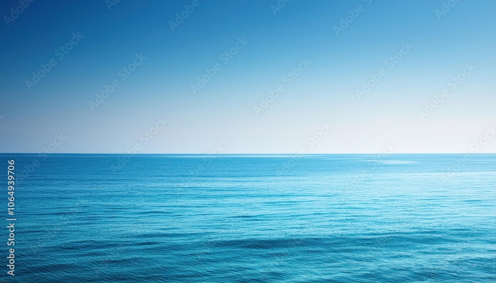 Fototapeta premium Tranquil Blue Sky and Water Backgrounds Serene Scenes for Creative Projects