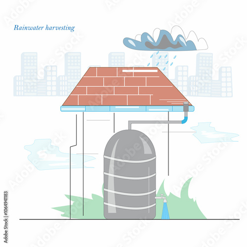 concept of rainwater harvesting.