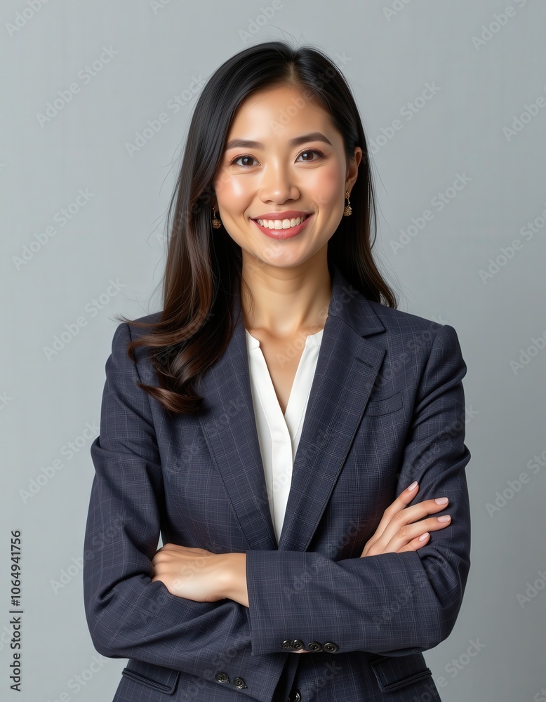 portrait of a smiling businesswoman