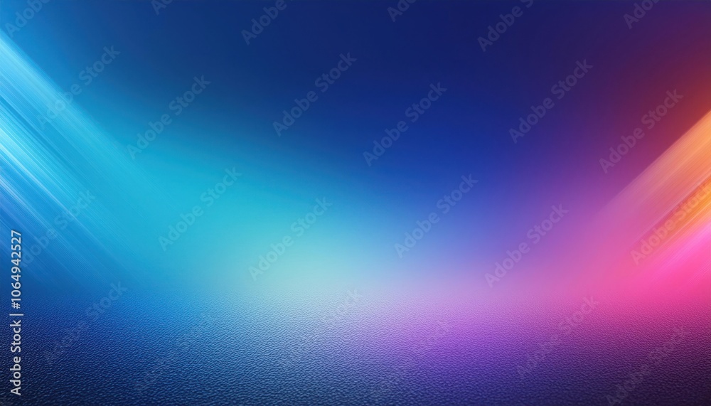 Fototapeta premium Blurred Blue Gradient Background with Noise Grain Texture