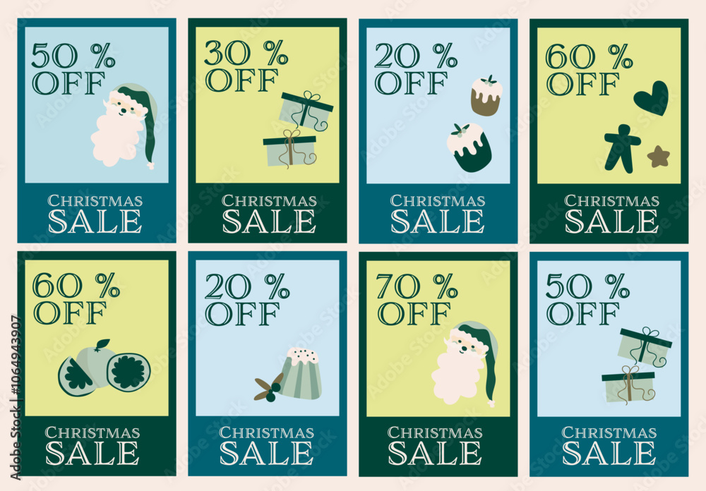 Fototapeta xmas price tags