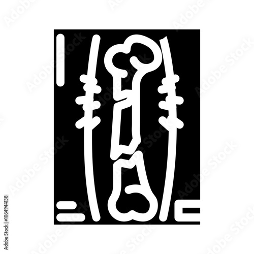 fractures household injury accident glyph icon vector. fractures household injury accident sign. isolated symbol illustration
