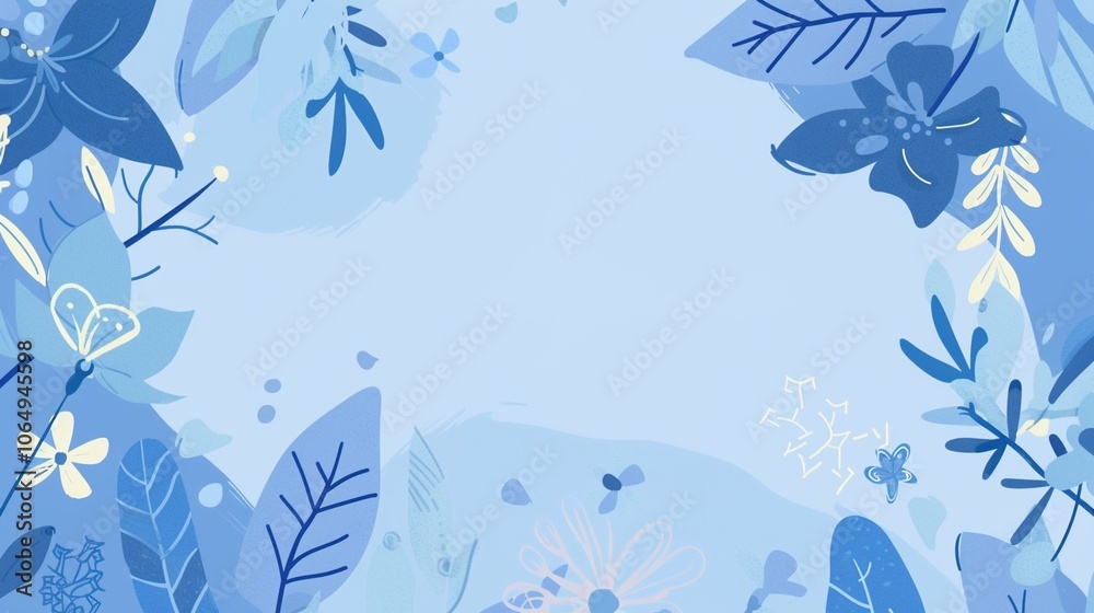 Fototapeta premium The Allure of a Blue Background: A Symphony of Serenity and Wonder,the blue background is a canvas of endless possibilities.