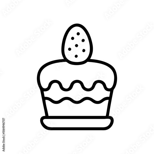 Easter Cake on a Plate