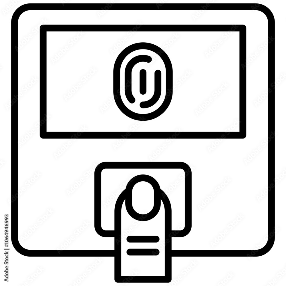 Biometrisches Gerät Fingerabdruck