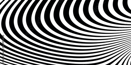 Abstract twisted background. Lines of variable thickness. Halftone effect line pattern. Grunge modern pop art texture for poster, banner, business cards, cover, postcard, design, labels, stickers