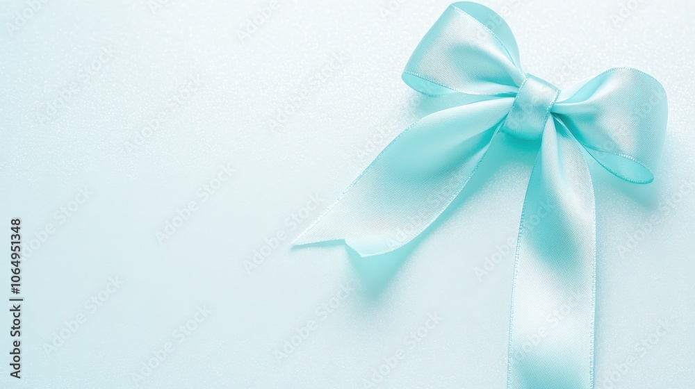 Pastel Blue Satin Bow: A delicate and elegant blue satin bow, tied with a graceful loop, creates a charming visual against a soft pastel blue background. Pastel Blue Satin Bow: A delicate and elegant blue satin bow, tied with a graceful loop, creates a charming visual against a soft pastel blue background.