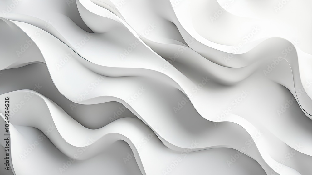 Obraz premium 3D render of an abstract background that captures a displacement wave effect, creating a dynamic visual experience with ample copy space for added text elements.