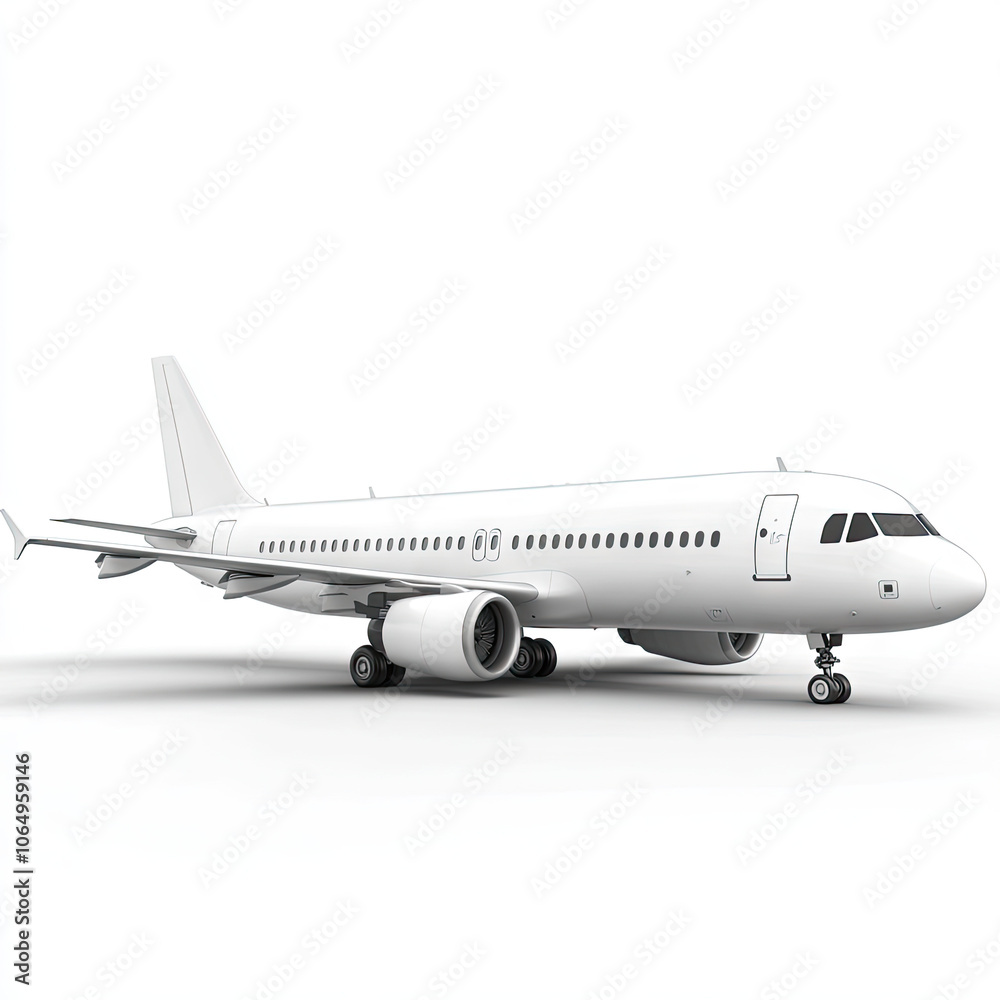 airplane isolated on white